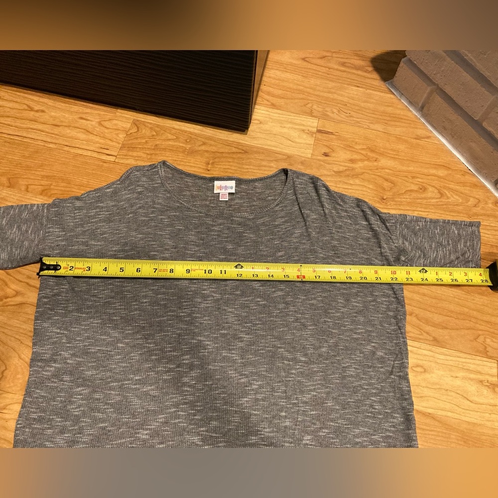 Gray Ribbed Lularoe Irma - Picture 5 of 5